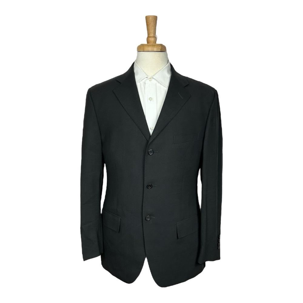 Polo Ralph Lauren X Corneliani Dark Gray Pure Wool Mohair Mens Blazer 40R